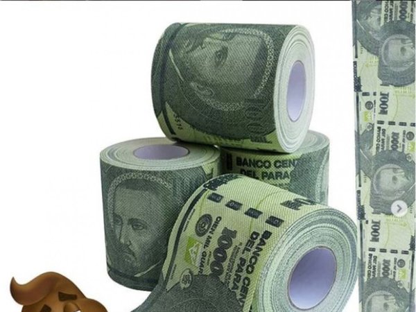 Papel higiénico en forma de G. 100.000 es furor