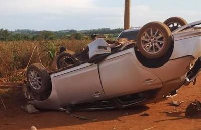 Polvareda ocasiona accidente
