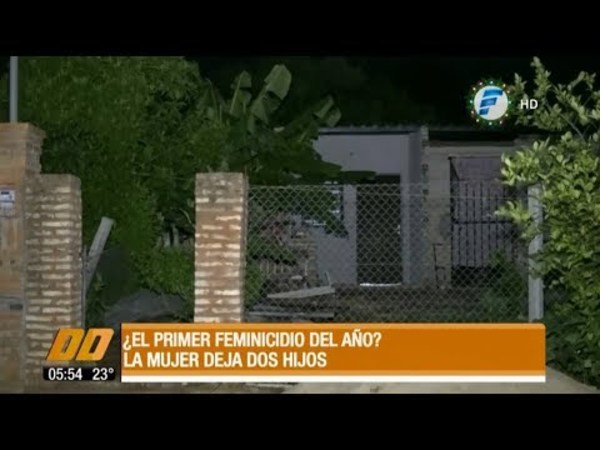 ¿El primer feminicidio del año?