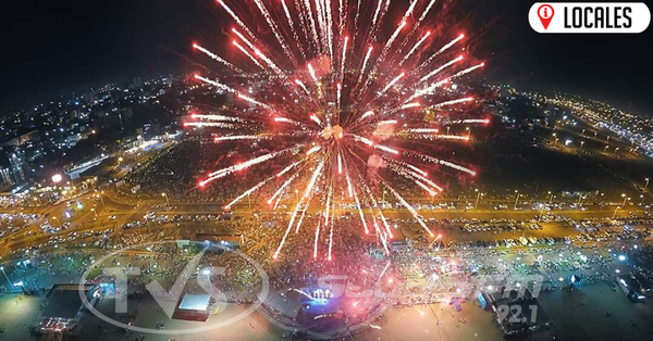 Más de 50 mil personas recibieron el Año Nuevo en Encarnación