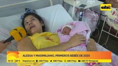 Alessa y Maximiliano, primeros bebés de 2020 - ABC Noticias - ABC Color