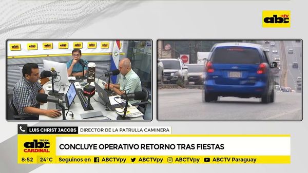 Concluye operativo retorno tras fiestas - ABC Noticias - ABC Color