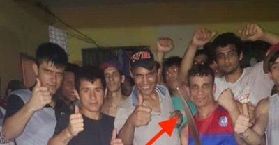 (VIDEO) Reclusos ojepilla con feroz machete por culpa de las redes sociales