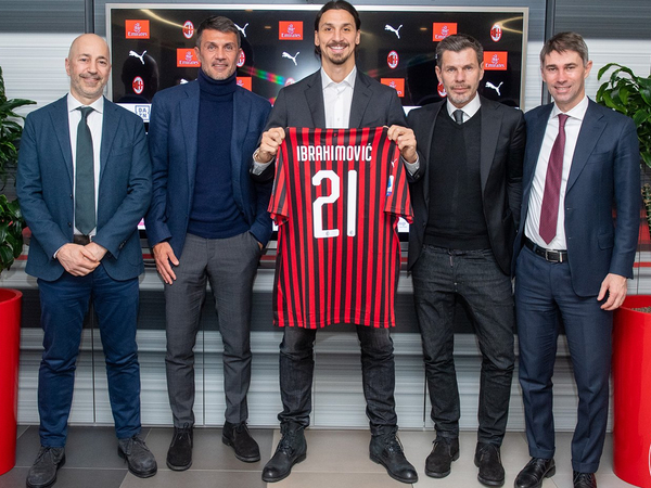 Ibrahimovic firma con el Milan por seis meses