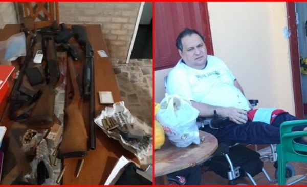 Concejal detenido y armas incautadas durante serie de allanamientos