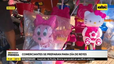 Comerciantes se preparan para día de reyes - ABC Noticias - ABC Color