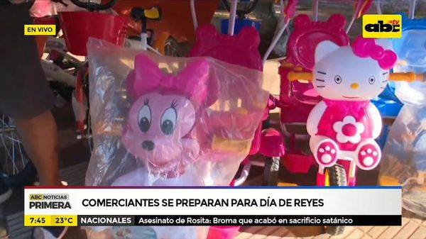 Comerciantes se preparan para día de reyes - ABC Noticias - ABC Color