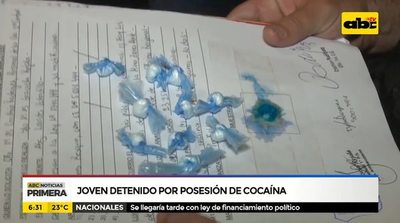 Joven detenido por posesión de cocaína - ABC Noticias - ABC Color