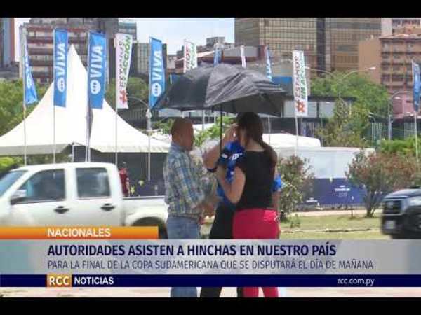 AUTORIDADES ASISTEN A HINCHAS EN NUESTRO PAÍS