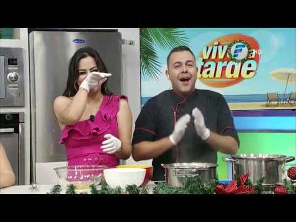 Larissa Riquelme cocinó en Vive la Tarde