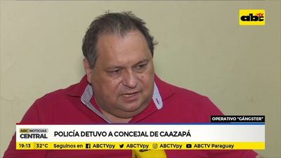 Policía detuvo a concejal de Caazapá - ABC Noticias - ABC Color
