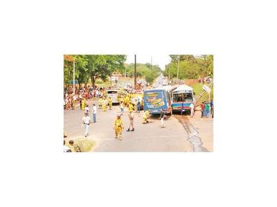 Indemnizan   a víctimas de choque de buses chatarra