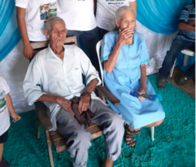 AMOR VERDADERO: Pareja cumplió 60 años de casados