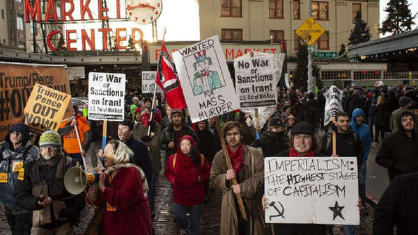 Más de 70 ciudades de EE.UU. se manifiestan contra el ataque de Trump a Irán