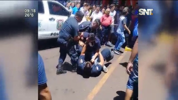 Un hombre agredió a un policía en Encarnación - SNT
