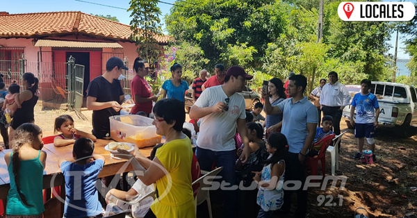 Noble gesto que genera alegría y sonrisa en los niños de los barrios de Encarnación