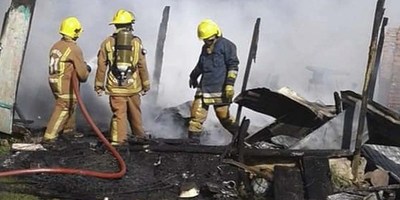 VIVIENDA ARDIÓ TOTALMENTE EN BARRIO SAN BLAS CAMBYRETÁ.