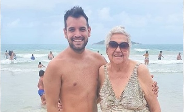 El emotivo momento de Oscar Pintos junto a su abuela en Brasil