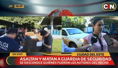 Asesinan a guardia de seguridad en intento de asalto