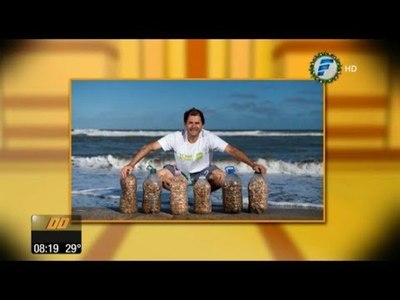Camina 15k por día recogiendo cigarrillos para crear conciencia