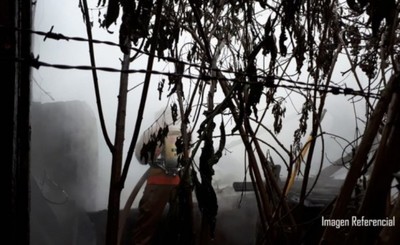Incendio consumió parte de una vivienda