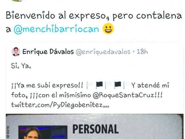 Roque goleó en Twitter con broma sobre Menchi