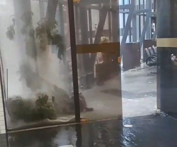 El Congreso Nacional bajo agua tras el temporal