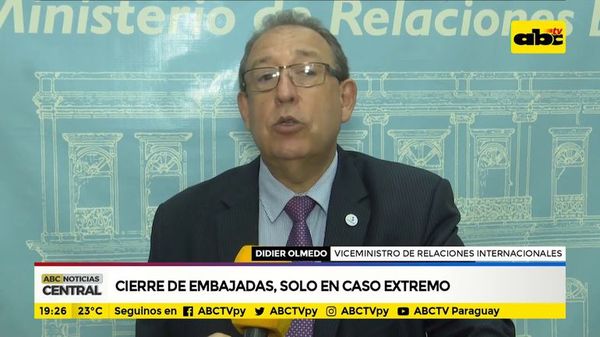 Cierre de embajadas, solo en caso extremo - ABC Noticias - ABC Color