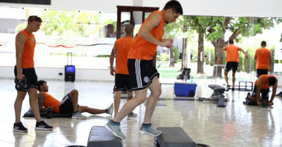 El plantel de Olimpia y su 4.º día de trabajo