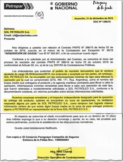 Viaje inútil de Petropar al Río de la Plata habría costado US$ 1.600.000 - Economía - ABC Color