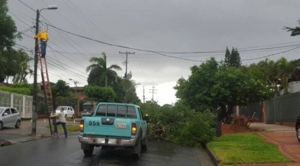 Tormenta dejó a miles de usuarios sin energía eléctrica » Ñanduti