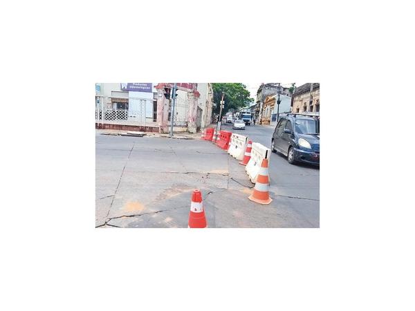 Cerraron tramo de la Avda. España durante enero por obras