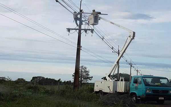 ANDE normalizó casi en su totalidad servicio tras el temporal