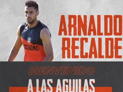 Arnaldo Recalde se integra a las Águilas