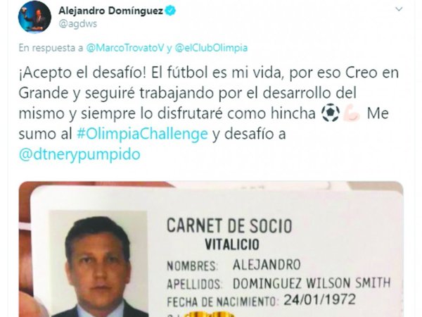 Hasta Domínguez hizo el OlimpiaChallenge