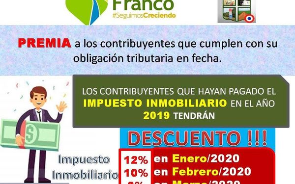 Premian con descuentos a contribuyentes pagadores