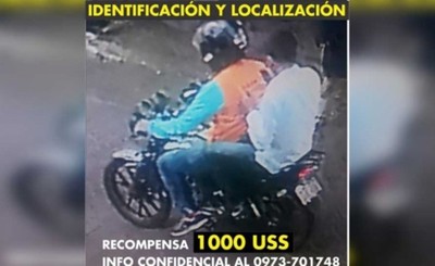 Recompensa por información del paradero de asesinos de cambista