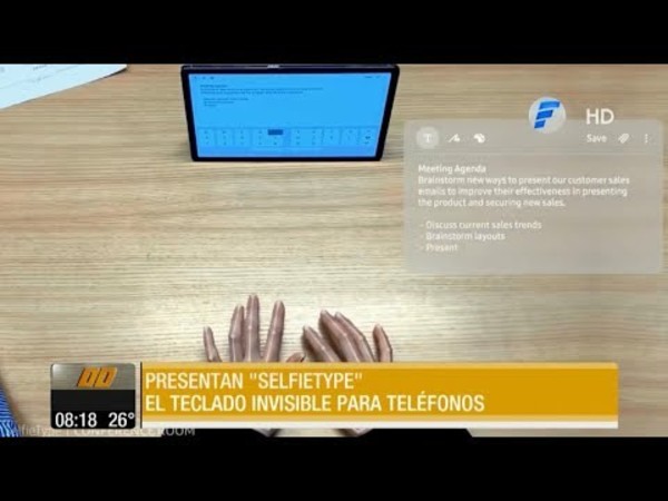 El primer teclado invisible para celular