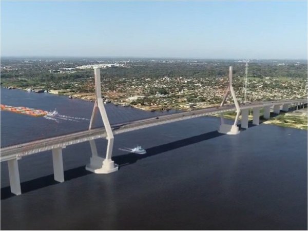 Cómo será el puente atirantado que unirá Asunción y Chaco'i