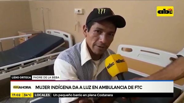 Mujer indígena da a luz en ambulancia de FTC - ABC Noticias - ABC Color