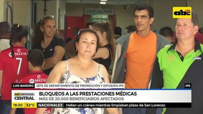 Bloqueoes a las prestaciones médicas - ABC Noticias - ABC Color