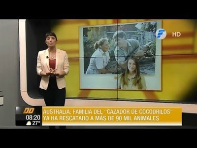La familia del “Cazador de Cocodrilos” rescató a más de 90 mil animales de incendios en Australia