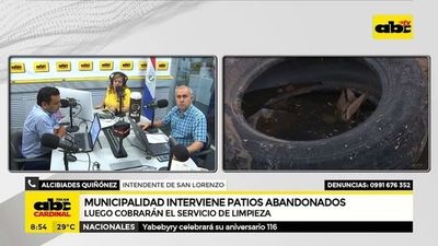Municipalidad interviene patios abandonados  - ABC Noticias - ABC Color