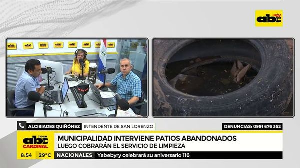Municipalidad interviene patios abandonados  - ABC Noticias - ABC Color