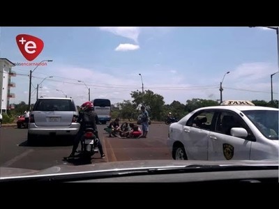 MOTOCICLISTA EBRIO CHOCÓ Y FUE DIRECTAMENTE AL CERESO