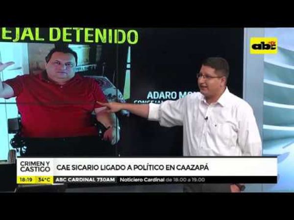 Cae sicario ligado a político en Caazapá - Crimen y castigo - ABC Color