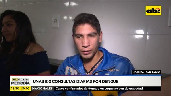Unas 100 consultas diarias por dengue - ABC Noticias - ABC Color