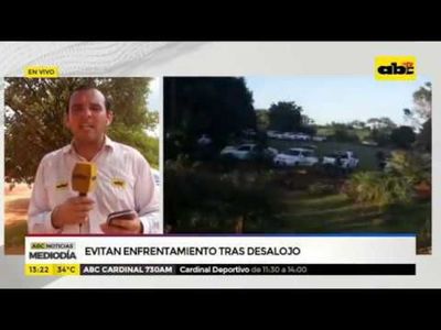 Evitan enfrentamiento tras desalojo - ABC Noticias - ABC Color