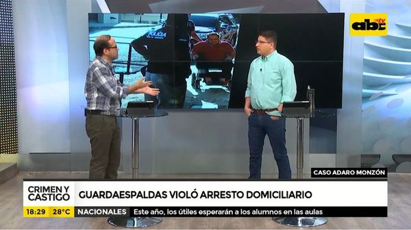 Guardaespaldas violó arresto domiciliario - Crimen y castigo - ABC Color
