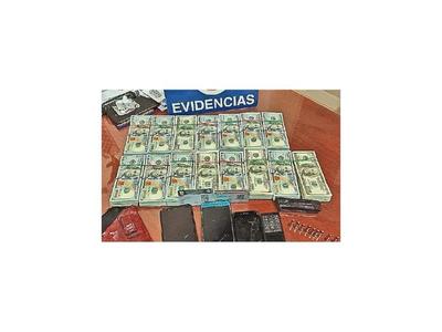 Incautan en plena calle USD 150.000